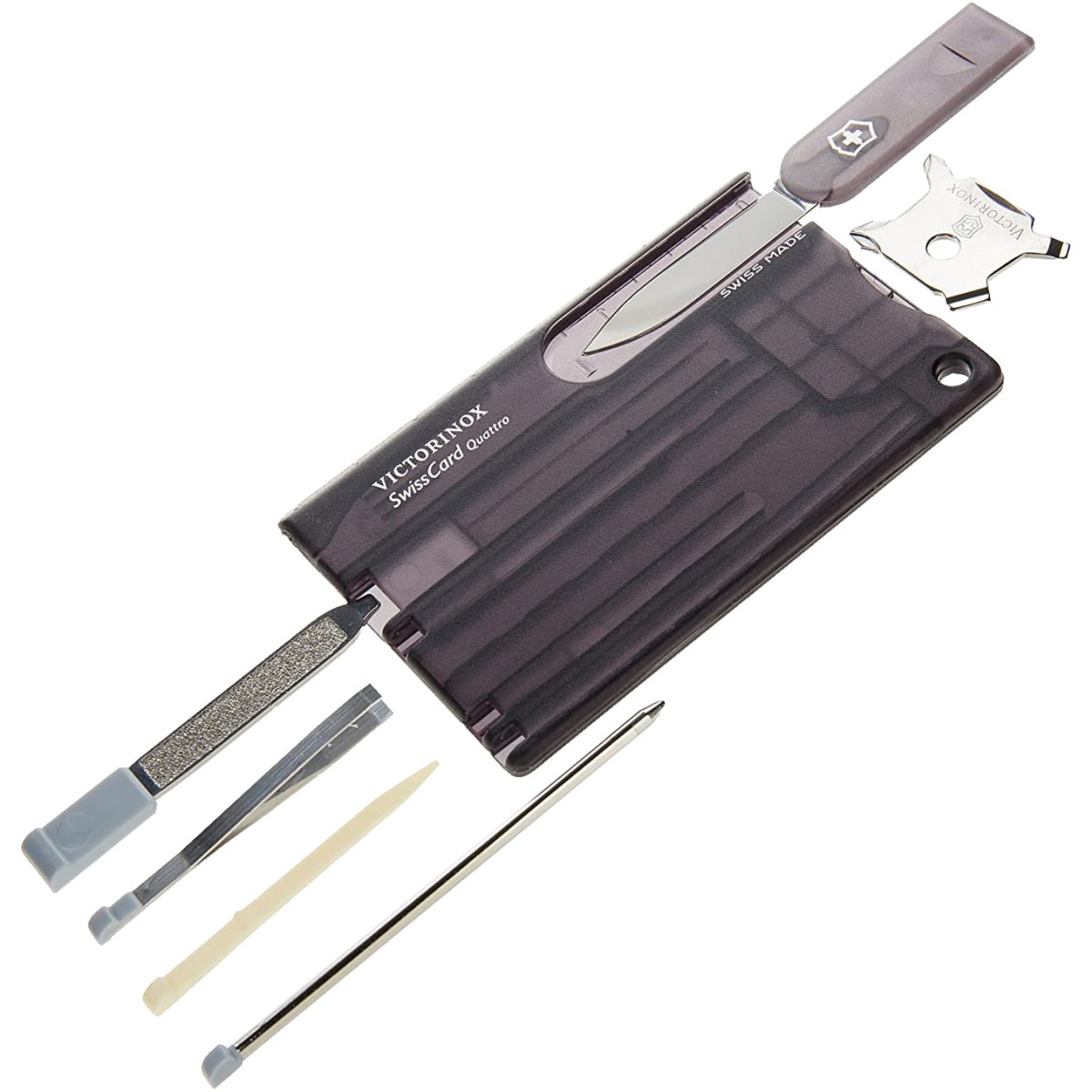 Victorinox Quattro Swiss Card Black Transparent