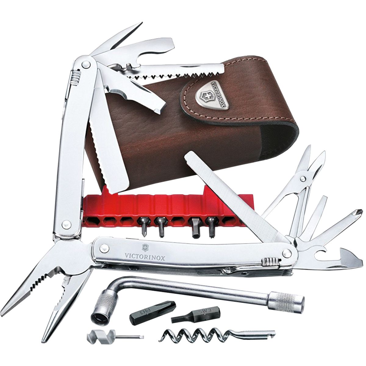 Victorinox SwissTool Spirit XC Ratchet with Leather Pouch