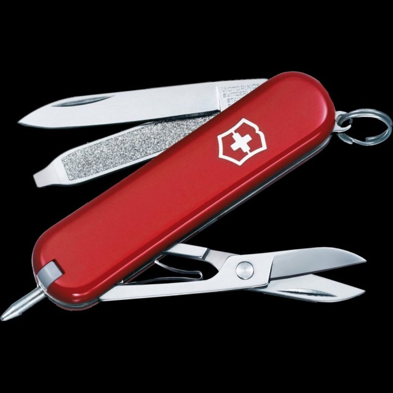 Victorinox Black Leather Belt Pouch with Hook-and-Loop Fastener Blister ...