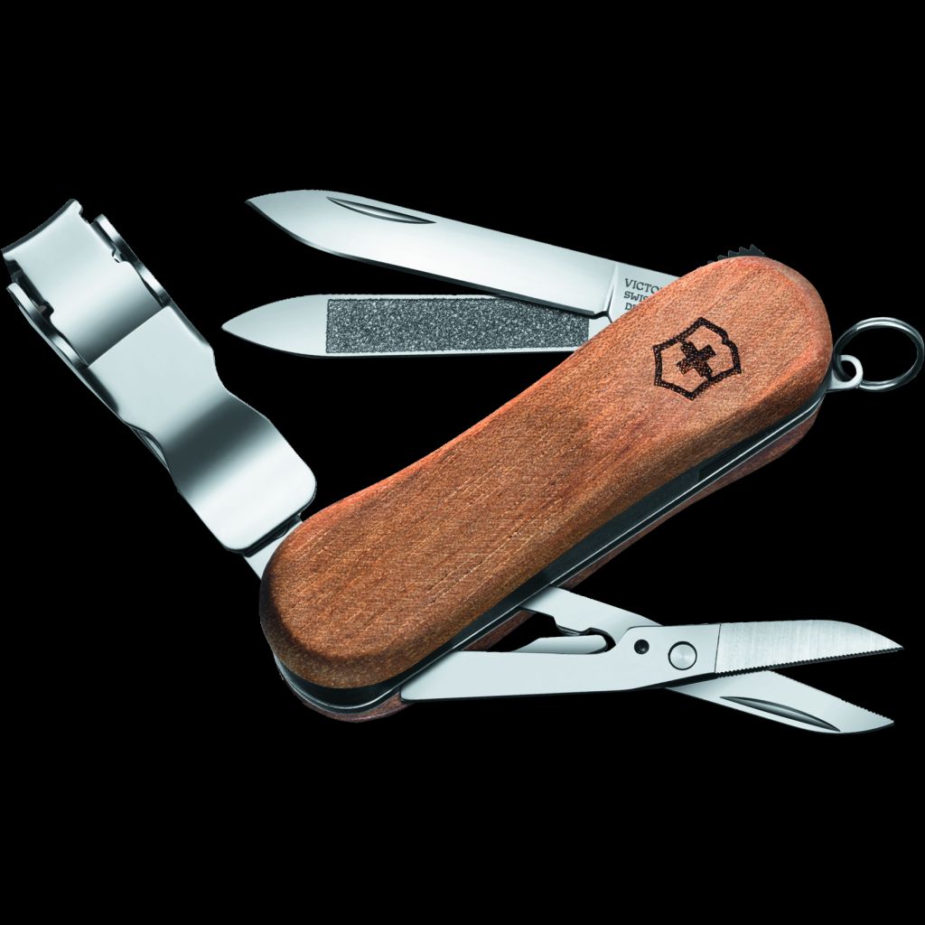Victorinox Nail Clip 580 Walnut Wood Swiss army knife - 6 functions - with  nail clipper