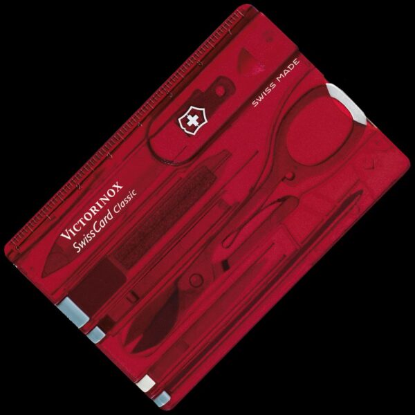 Victorinox Swiss Card Red Transparent