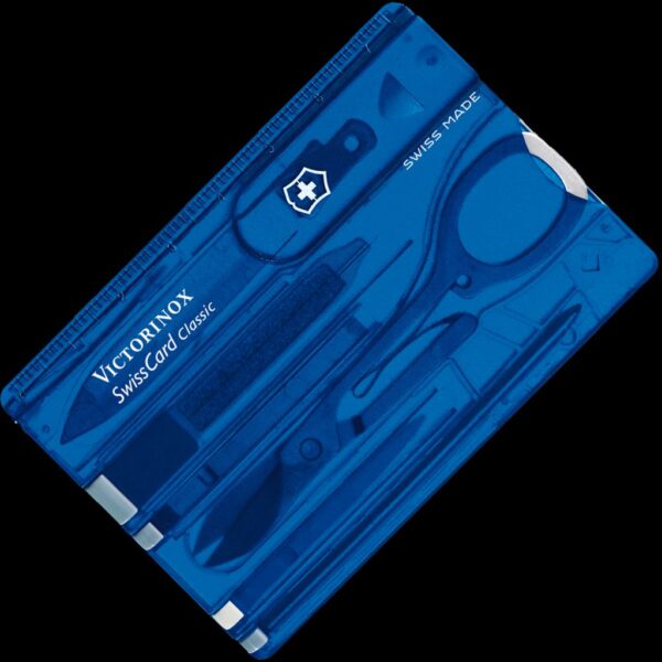 Victorinox Swiss Card Blue Transparent