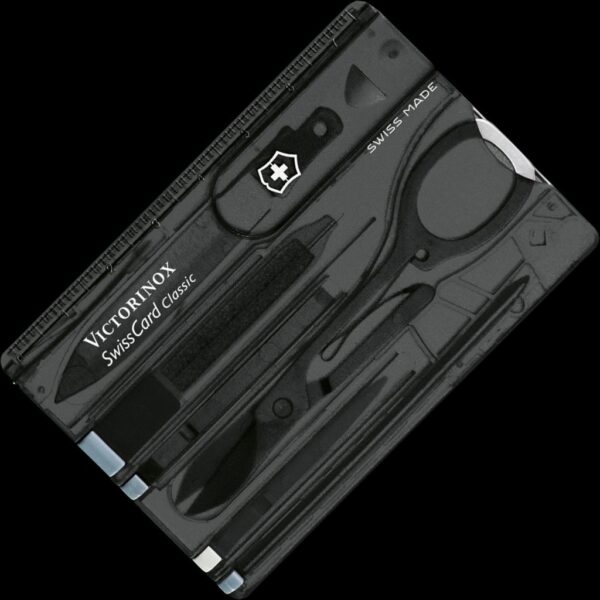 Victorinox Swiss Card Black Transparent