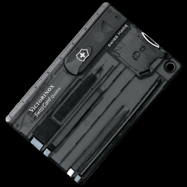 Victorinox Quattro Swiss Card Black Transparent