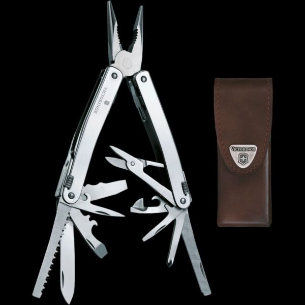 Victorinox SwissTool Spirit X with Leather Pouch - Image 3