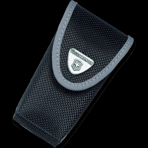 Victorinox Black Nylon Pouch with Hook-and-Loop Fastener