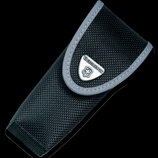 Victorinox Black Nylon Pouch With Flashlight Space, Hook-And-Loop Fastener
