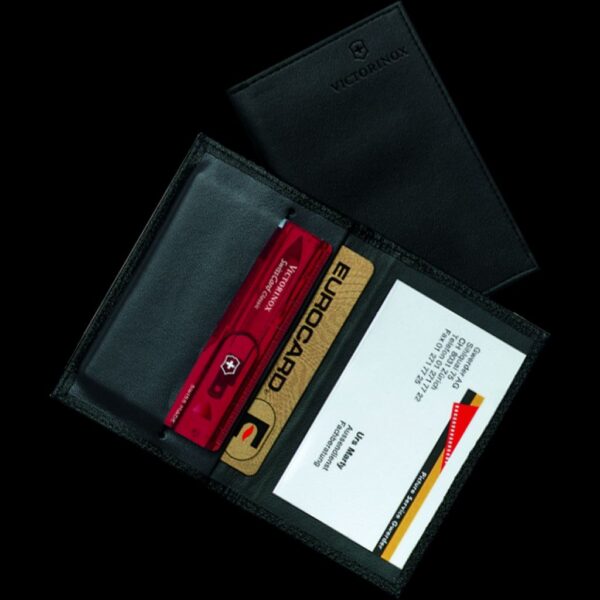 Victorinox Swisscard Black Leather Pouch