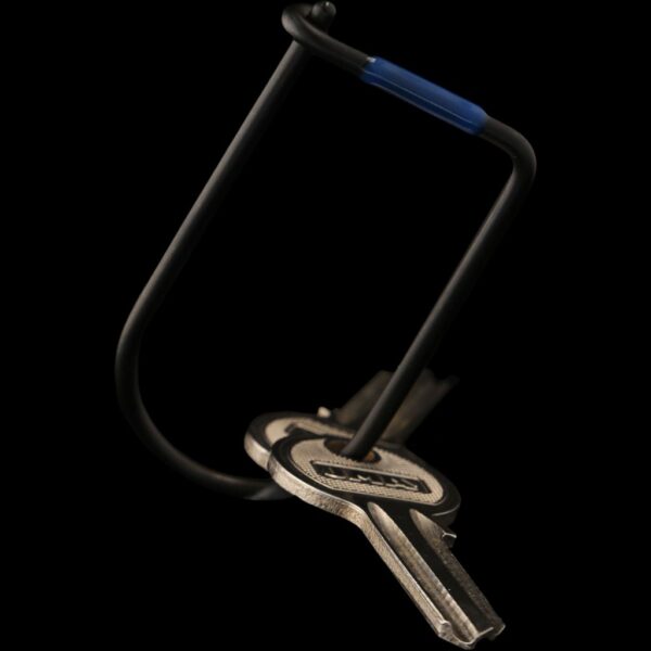 Craighill Wilson Keyring - Carbon Black Enameled (Blue)