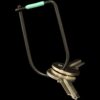 Craighill Wilson Keyring - Carbon Black Enameled (Sea Foam)