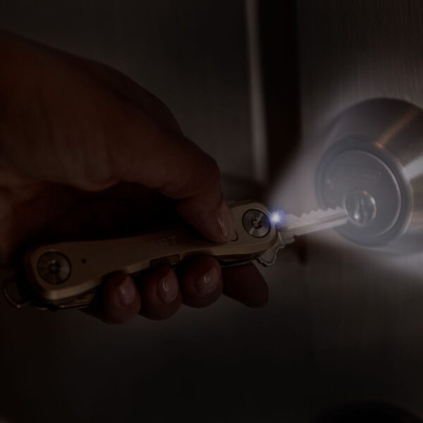 KeySmart Pro | Compact Key Holder with Tile Smart Location (Up to 10 Keys, Gold) - Image 5