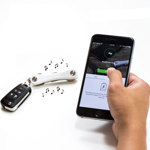 KeySmart Pro w/ Tile Smart Location, White - Image 3