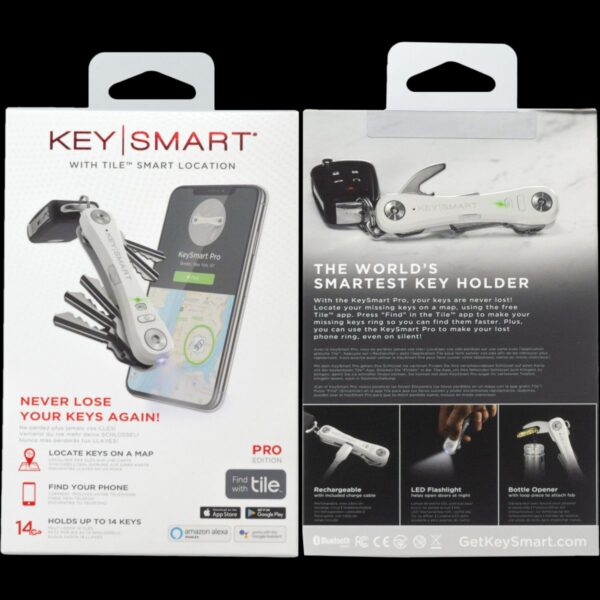 KeySmart Pro w/ Tile Smart Location, White - Image 8