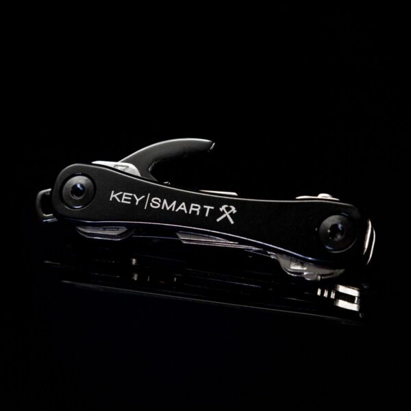 KeySmart Rugged | Compact Key Holder w/ Belt Clip & Bottle Opener, Midnight Diamond (Up to 14 Keys, Black) - Image 5