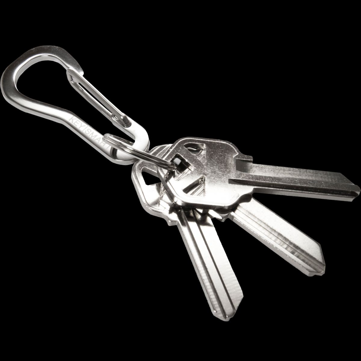 KeySmart Belt Clip Carabiner, Stainless Steel