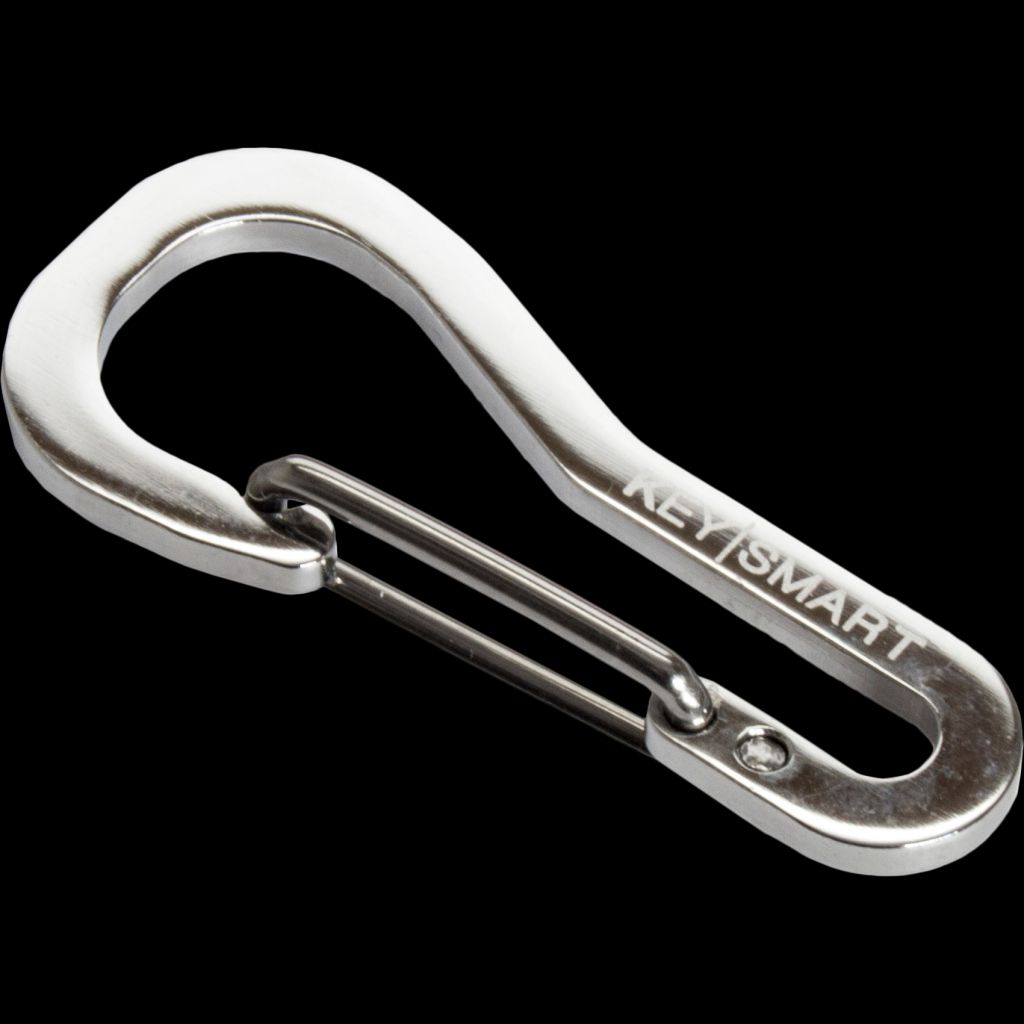 KeySmart Belt Clip Carabiner, Stainless Steel