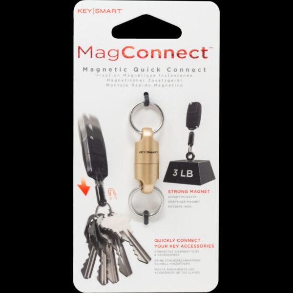 KeySmart Mag Connect | Magnetic Quick Connect, Gold - Image 7