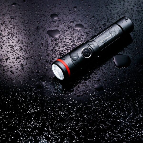KeySmart Nano Torch Twist | Compact Flashlight, Black Aluminum - Image 12