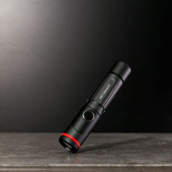 KeySmart Nano Torch Twist | Compact Flashlight, Black Aluminum - Image 5