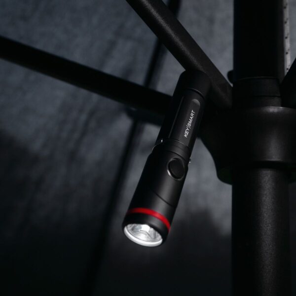 KeySmart Nano Torch Twist | Compact Flashlight, Black Aluminum - Image 10