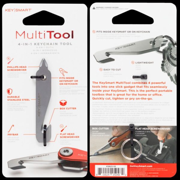 KeySmart 4-in-1 Multi-Tool, Stainless Steel - Image 3
