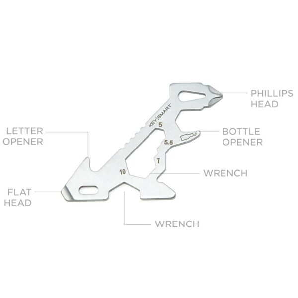 KeySmart Alltul Multitool Animal Series | Stainless Steel | Dino - Image 9