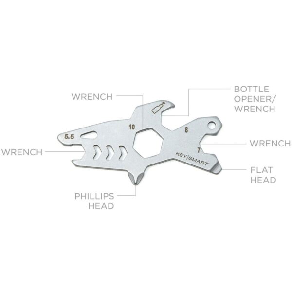 KeySmart Alltul Multitool Animal Series | Stainless Steel | Shark - Image 11