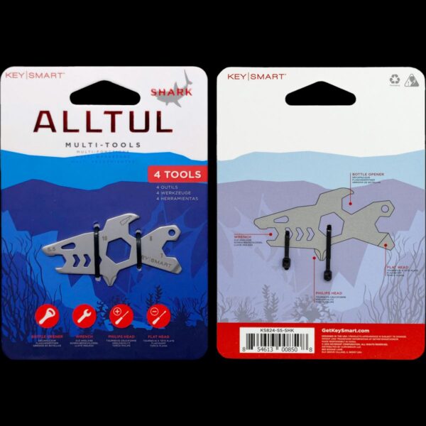 KeySmart Alltul Multitool Animal Series | Stainless Steel | Shark - Image 12