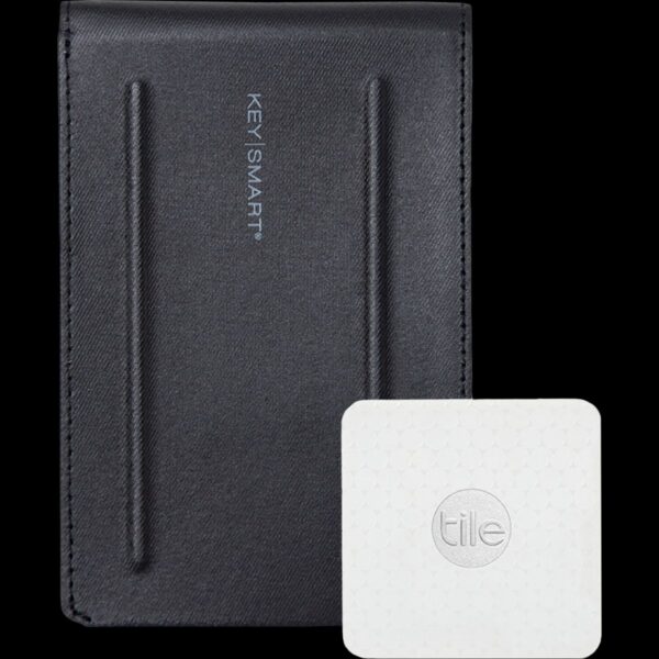KeySmart Urban Passport Wallet (Black EXT / Red INT) - Image 3