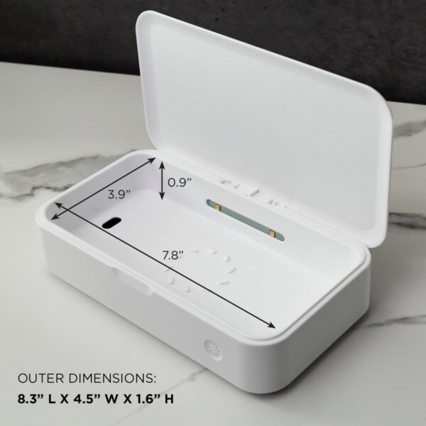 KeySmart CleanTray | UV Light Sterilizer | White - Image 3