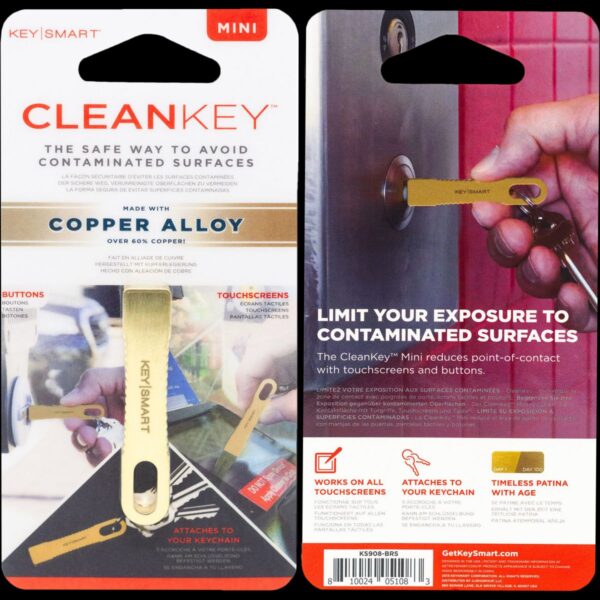 KeySmart CleanKey Mini | Copper Alloy Stylus - Image 6