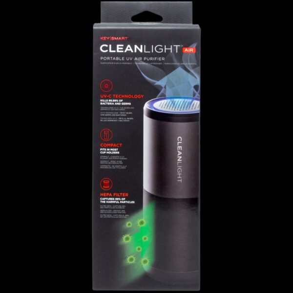 KeySmart CleanLight Air | Portable UV Light Air Purifier | Black - Image 7