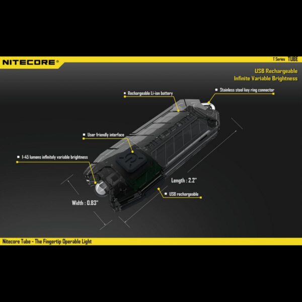 Nitecore Tube Rechargeable (Various Colours) - Image 2