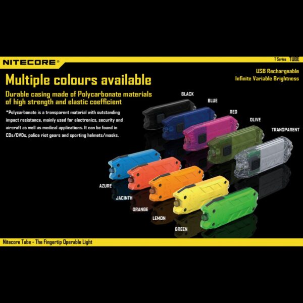 Nitecore Tube Rechargeable (Various Colours) - Image 6