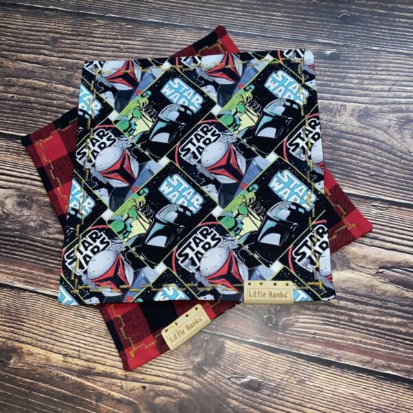 Little Hanks The Mandalorian - Red/Black Flannel - Image 2
