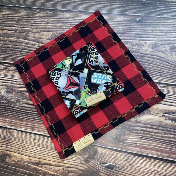 Little Hanks The Mandalorian - Red/Black Flannel - Image 3