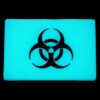 TEC Accessories Inc Embrite Morale Patch, Beacon, Biohazard, Aqua