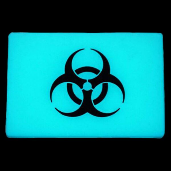 TEC Accessories Inc Embrite Morale Patch, Beacon, Biohazard, Aqua