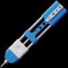 TEC Accessories Inc Ko-Axis Rail Pen, Aluminum, Blue, Silver Slider