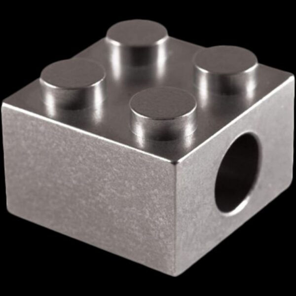 TEC Accessories Inc T-Brick Lanyard Bead, Titanium