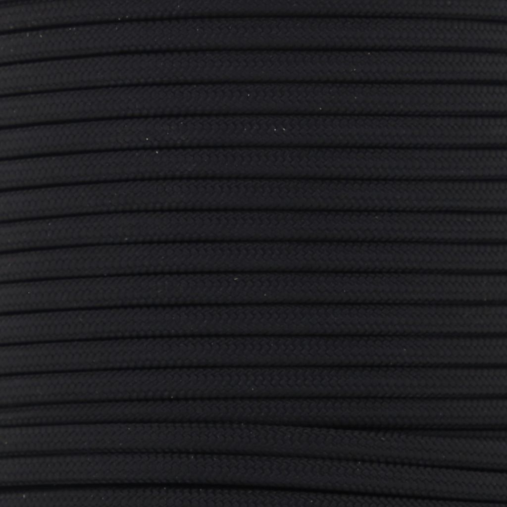 Paracord Type III 550 Black #016 Paracord Type III 550 Black #016