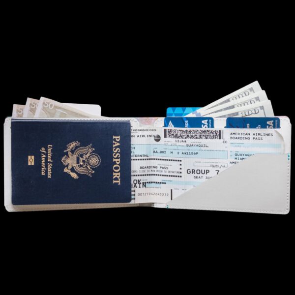 KeySmart Urban Union Passport Wallet; Special Edition Light Grey - Image 3