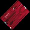 Victorinox Swiss Card Red Transparent