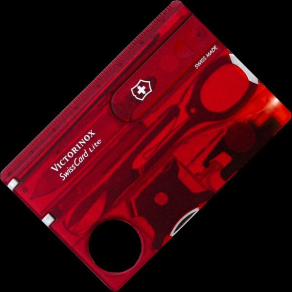Victorinox Swiss Card Lite Red Transparent