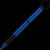 Fisher Space Pen Backpacker Anodized Aluminium Blue - Black Plastic Finger Grip and Trim - Gift Boxed