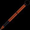 Fisher Space Pen Backpacker Anodized Aluminium Orange - Black Plastic Finger Grip