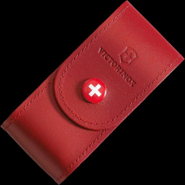 Victorinox Belt Pouch, Leather, 98 mm, Red