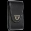 Victorinox Belt Pouch, Leather, 97 mm, Black, Rotating Clip