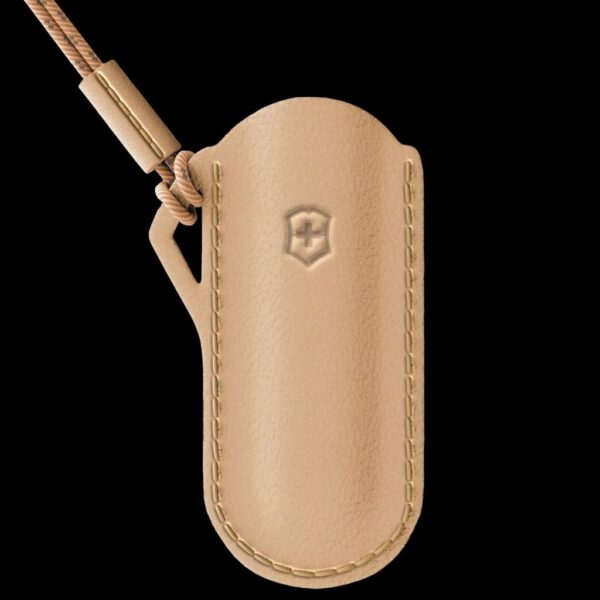 Victorinox Pouch, Leather, 70 mm, Wet Sand
