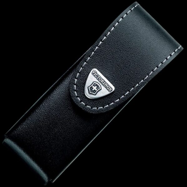 Victorinox Belt Pouch, Leather, 122 mm, Black, Up to 6 Layers